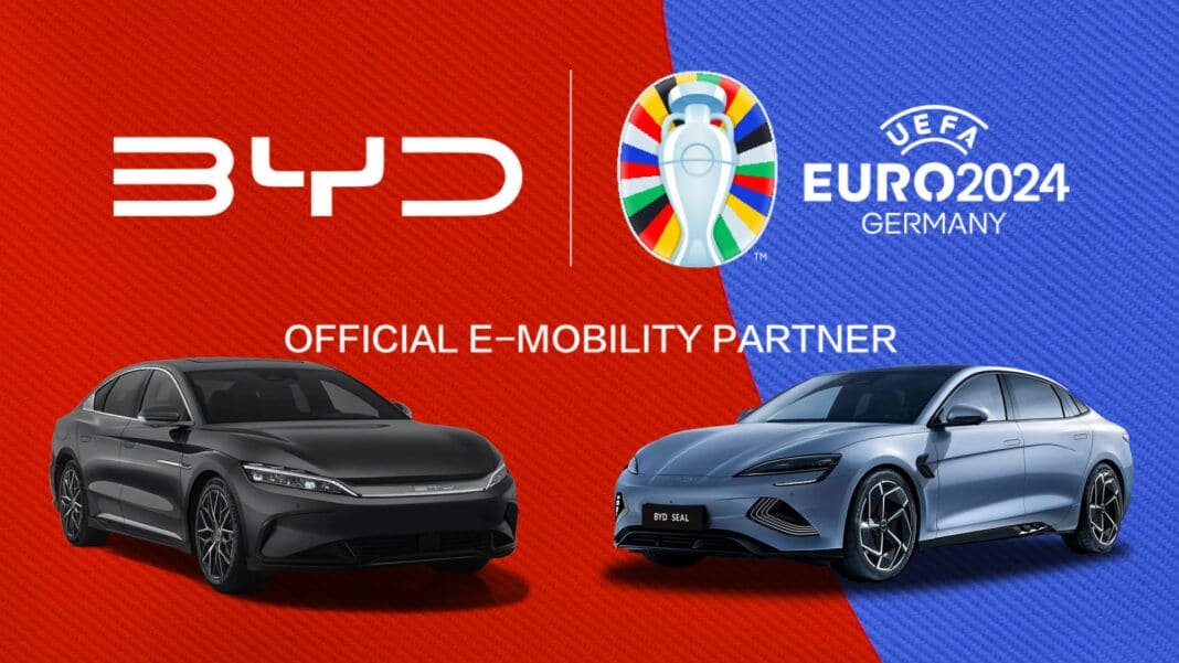 BYD الشريك الرسمي لبطولة أمم أوروبا 2024 لكرة القدم