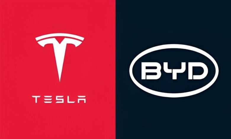 BYD  و Tesla