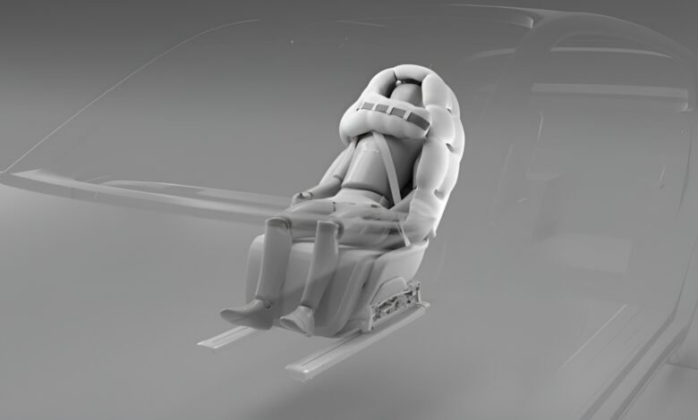 لوسيد V9 أول سيارة مزودة بوسادة هوائية على شكل خوذة