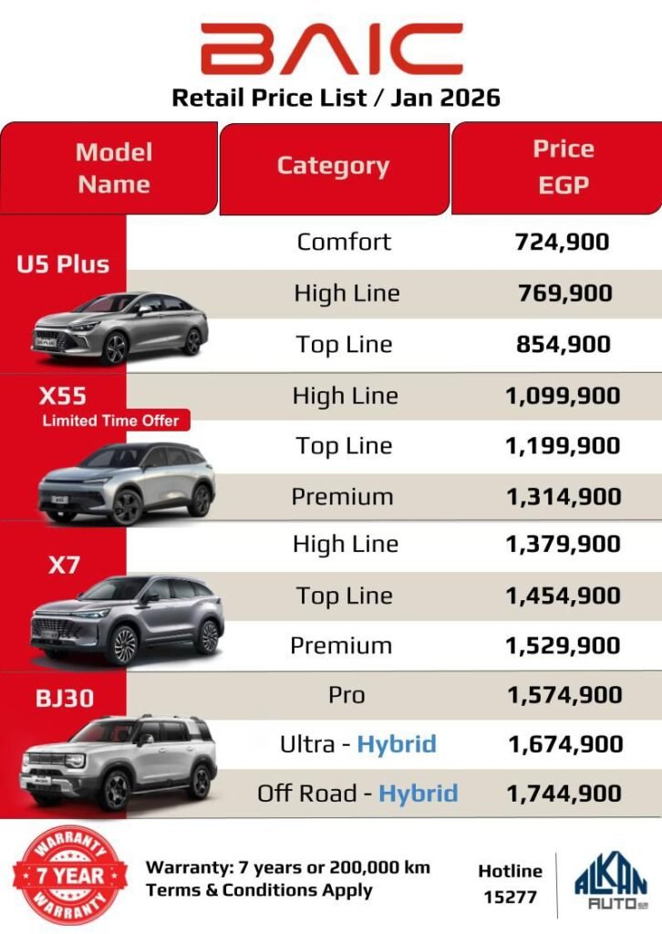 قائمة أسعار بايك الجديدة 