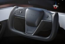 Tesla steering wheel