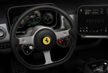 مقصورة سيارة فيراري الكهربائية الأولى ferrari luce interior