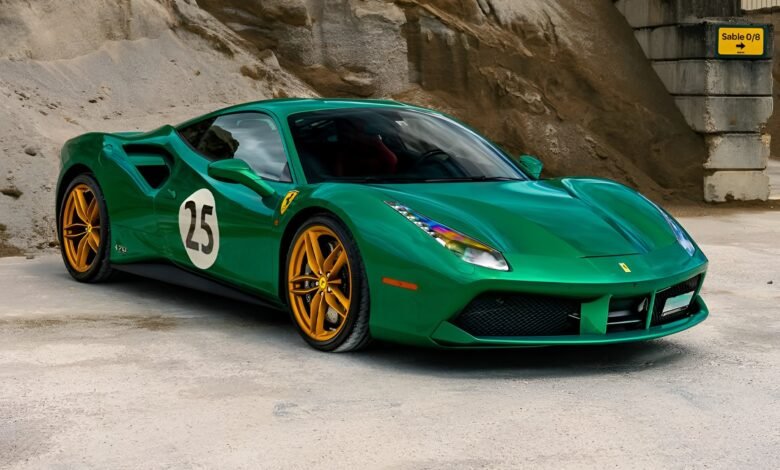 سيارة Ferrari 488 GTB Green Jewel إصدار الذكرى السبعين