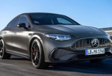 مرسيدس AMG CLA 45 الكهربائية الجديدة أثناء الكشف الرسمي بتصميم رياضي وثلاثة محركات كهربائية بقوة 680 حصانًا