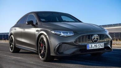 مرسيدس AMG CLA 45 الكهربائية الجديدة أثناء الكشف الرسمي بتصميم رياضي وثلاثة محركات كهربائية بقوة 680 حصانًا
