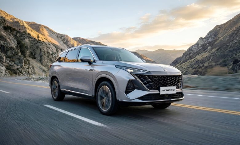 إم جي RX9 PHEV الهجينة القابلة للشحن الخارجي قبل طرحها الرسمي في السوق المصري عبر المنصور للسيارات