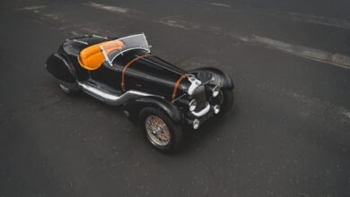 سيارة تالـبوت-لاغو T150-C Competition Roadster موديل 1937 من تصميم فيجوني وفالاشي