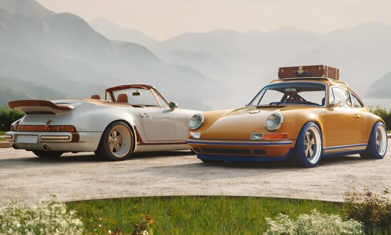 سيارتان من بورشه 911 Reimagined by Singer ضمن تعاون حصري مع لويس فويتون