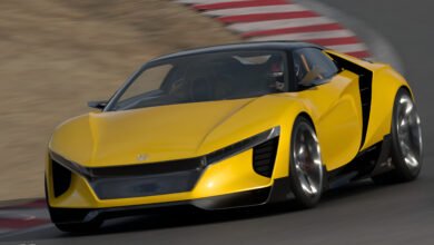 هوندا Sports Vision Gran Turismo في تحدي الزمن على حلبة لاجونا سيكا في Gran Turismo 7
