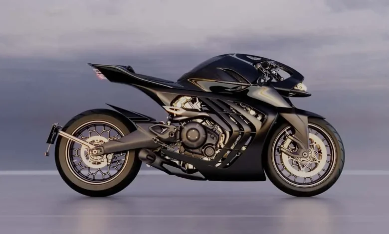 دراجة أستون مارتن AMB 002 Roadster بالتعاون مع Brough Superior