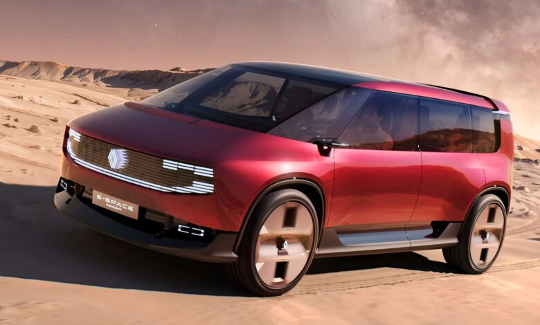 رينو E-Space Concept.. ميني فان كهربائية بـ6 مقاعد وتصميم مستقبلي