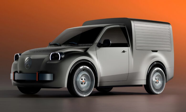 سيتروين 2CV Fourgonnette Concept الاختبارية بتصميم صندوقي مستوحى من الشاحنة التجارية الكلاسيكية